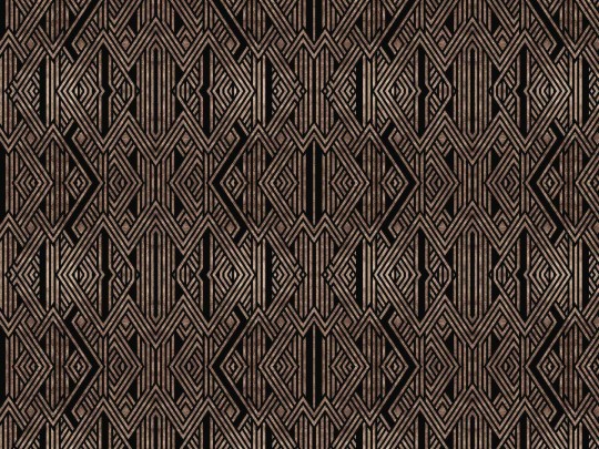 Dekorami Leopold S Copper - mural z geometrycznym wzorem