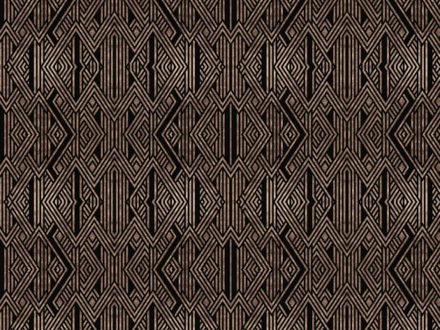 Dekorami Leopold S Copper - mural z geometrycznym wzorem