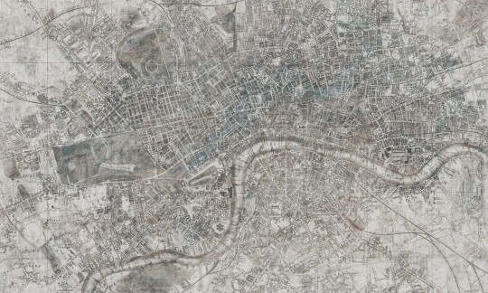 Dekorami London 2 - mural z mapą Londynu