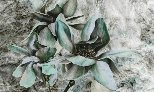 Dekorami Look At Me Mint - mural w kwiaty