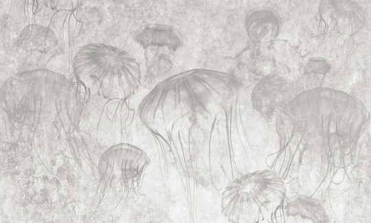 Dekorami Medusa 3 - mural z meduzami