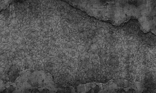 Dekorami Mille Fiori Scuro - mural w kwiaty