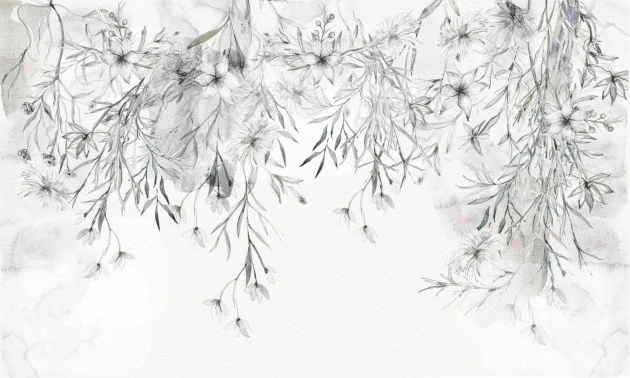 Dekorami Morning Light Up - mural w kwiaty