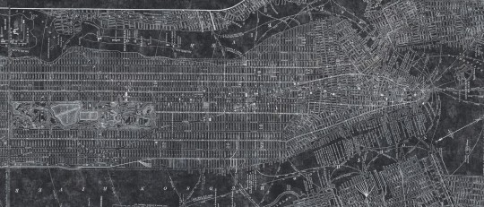 Dekorami New York 1 - mural z mapą Nowego Yorku