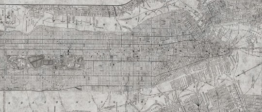 Dekorami New York 2 - mural z mapą Nowego Yorku