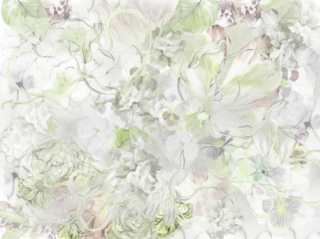 Dekorami Nonna Rosa Fresco - mural w kwiaty