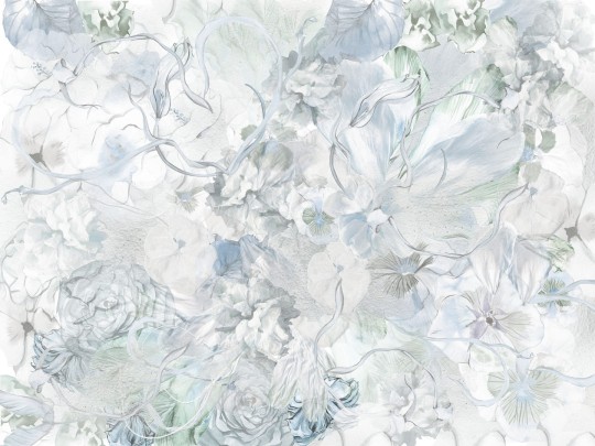 Dekorami Nonna Rosa Blu - mural w kwiaty