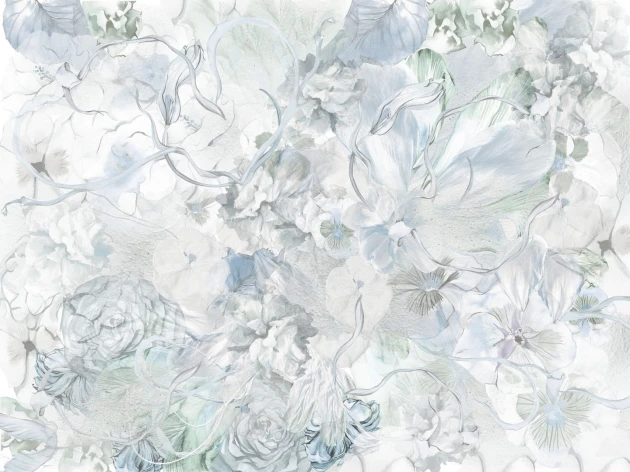 Dekorami Nonna Rosa Blu - mural w kwiaty