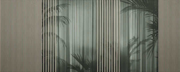 Dekorami Pavillon Vert - mural w pionowe pasy