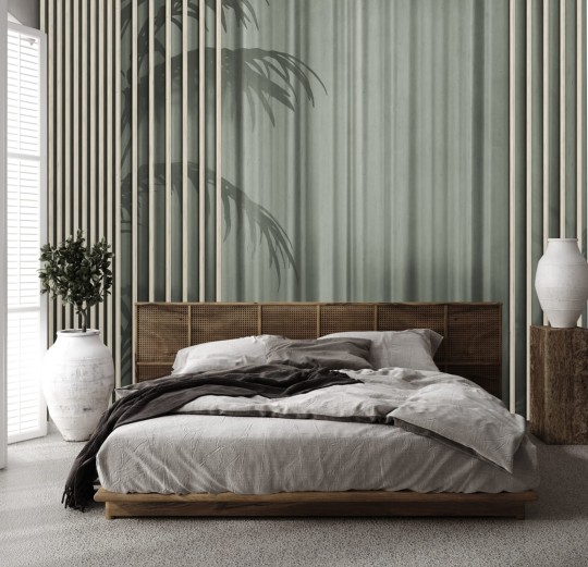 Dekorami Pavillon Taupe - mural w pionowe pasy