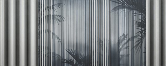 Dekorami Pavillon Bleu - mural w pionowe pasy