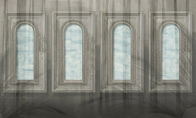 Dekorami Point of View Warm - mural z oknami