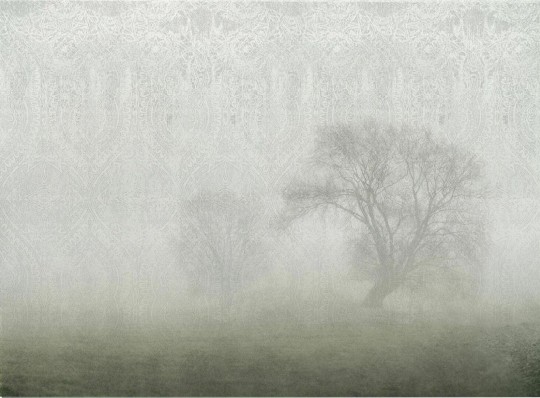 Dekorami Pole Jesienne - mural z drzewami