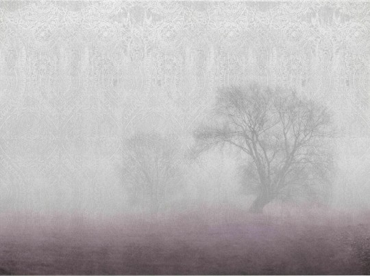 Dekorami Pole Malinowe - mural z drzewami