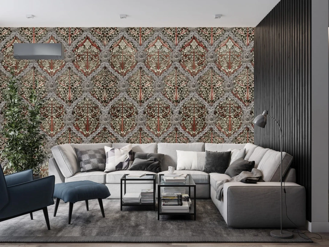 Dekorami Royal Hall 2 - mural w kwiaty