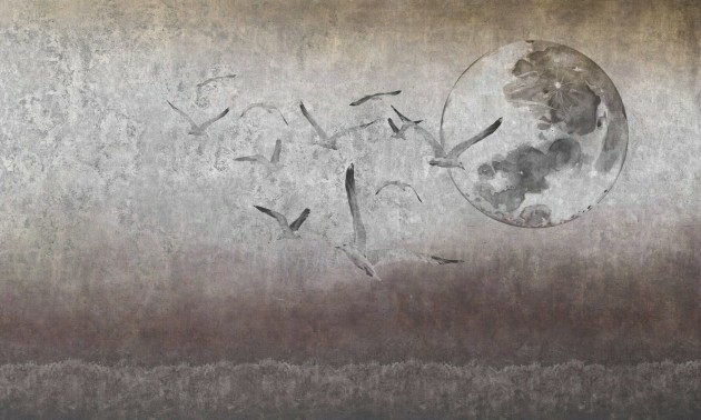 Dekorami Seaside 2 - mural z ptakami