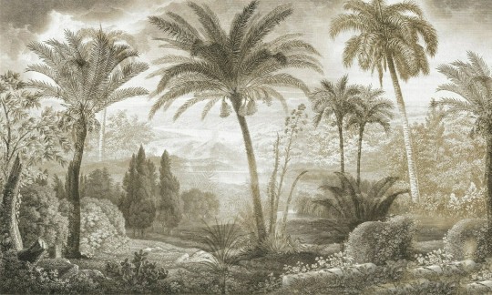 Dekorami Tahiti 2 - mural w drzewa