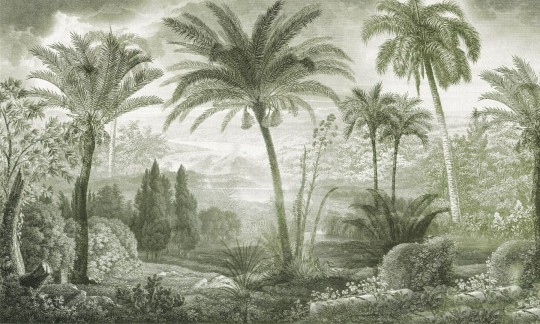 Dekorami Tahiti 3 - mural w drzewa