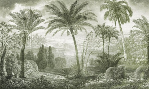 Dekorami Tahiti 3 - mural w drzewa