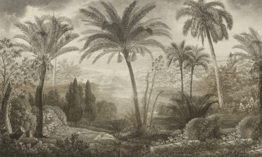 Dekorami Tahiti 4 - mural w drzewa