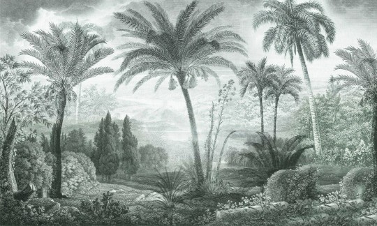 Dekorami Tahiti 5 - mural w drzewa