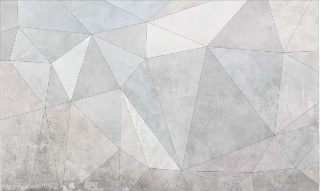 Dekorami Trigranit Pastelove - mural z geometrycznym wzorem