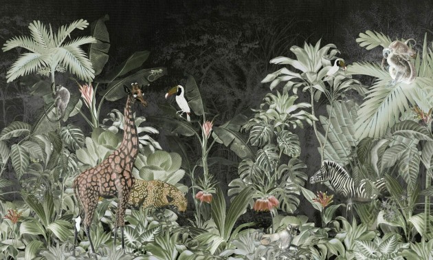 Dekorami Tropical Party 3 - mural z dżunglą