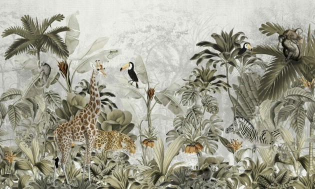 Dekorami Tropical Party 4 - mural z dżunglą