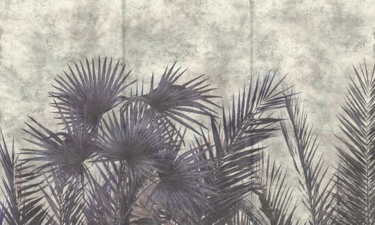 Dekorami Tropical Wind Violet - mural w liście