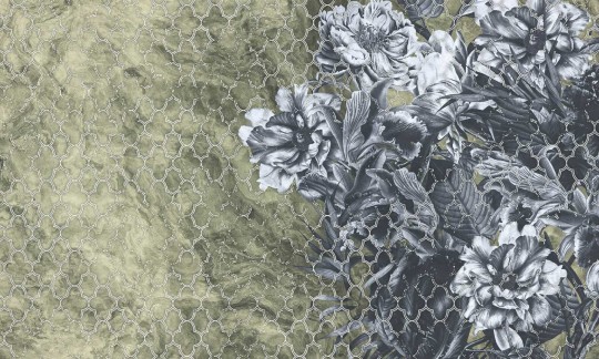 Dekorami Villa dei Fiori d'Oro - mural w kwiaty