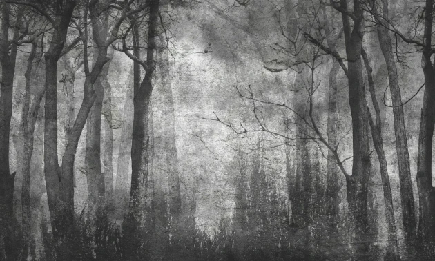 Dekorami Woody Spring - mural las