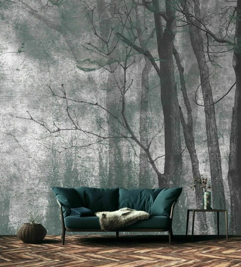 Dekorami Woody Winter - mural las