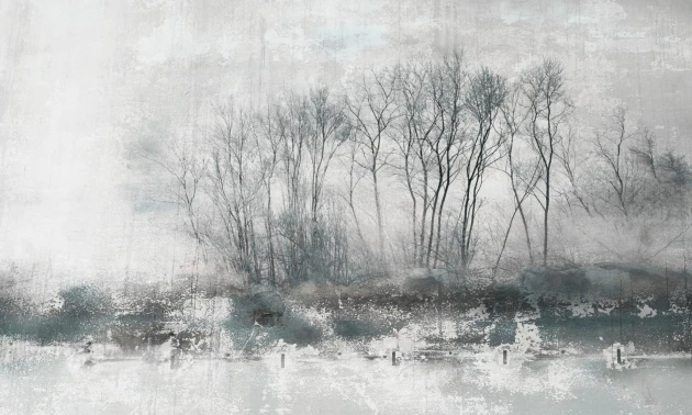 Dekorami Nebbia 1 - mural z drzewami