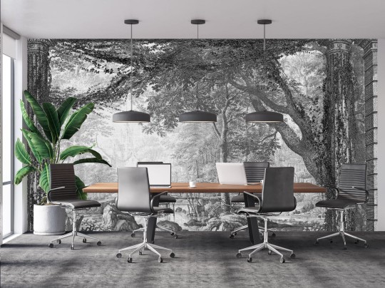 Dekorami Arcadia 2 - mural z drzewami