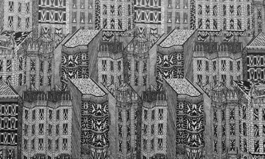 Dekorami Amsterdam 3 - mural z miastem