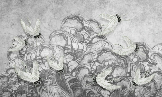 Dekorami Elfi Garden 2 - mural z ptakami