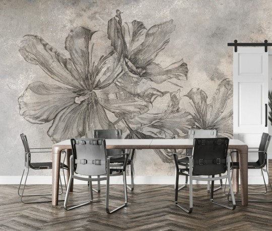 Dekorami Bailly 2 - mural w kwiaty