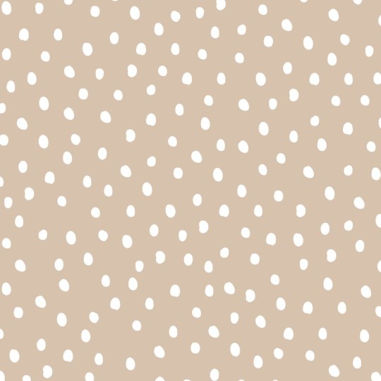 Dekornik DEKO.TAP.324 Irregular Dots Beige - tapeta w nieregularne kropki