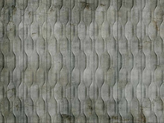Wallcraft 525 31 2201 Norton - geometryczny mural w pasy na betonowym tle