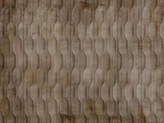 Wallcraft 525 33 2201 Norton - geometryczny mural w pasy na betonowym tle