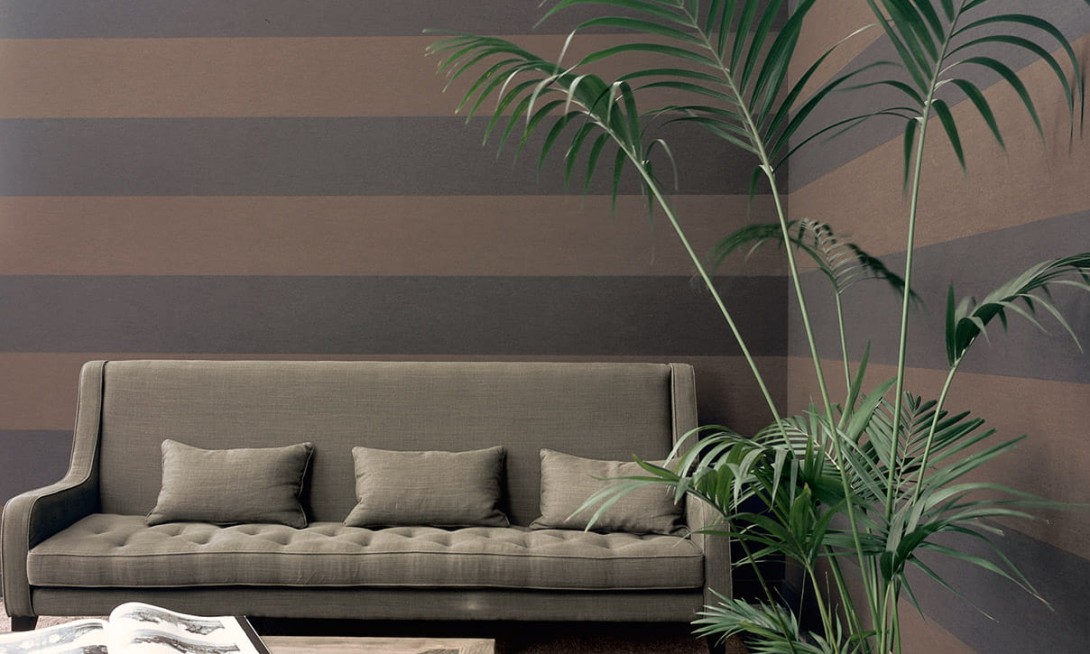 Arte 30005 Flamant Les Rayures Grand Stripe - tapeta w grube szaro-czarne pasy