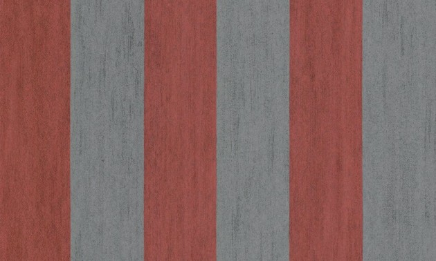 Arte 30023 Flamant Les Rayures Stripe - tapeta w szaro-czerwone paski