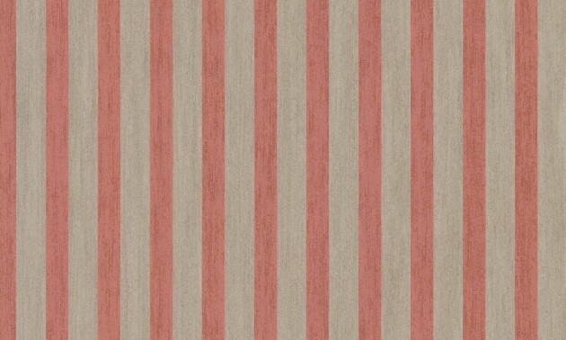 Arte 78113 Flamant Les Rayures Petite Stripe - tapeta w wąskie beżowo-czerwone paski