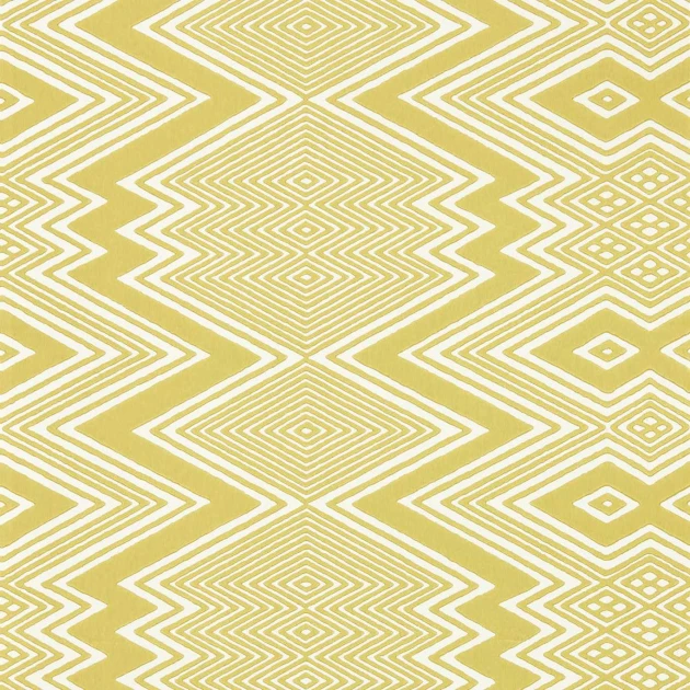Harlequin 112850 Colour 2 Ankara SUNFLOWER/AWAKENING - żółto-biała tapeta z motywem geometrycznym