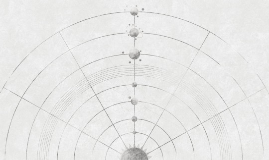 Wall Art Zodiac - mural z motywem układu słonecznego