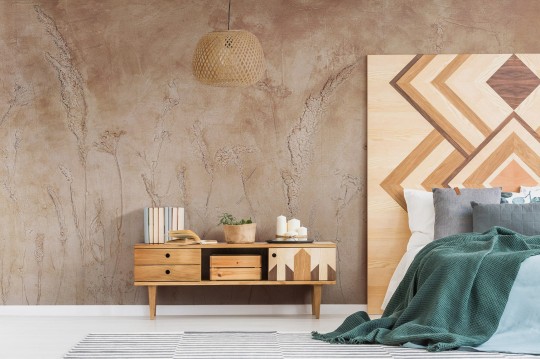 Wall Art Camo Di Grano - mural z pszenicą na jasnym tle