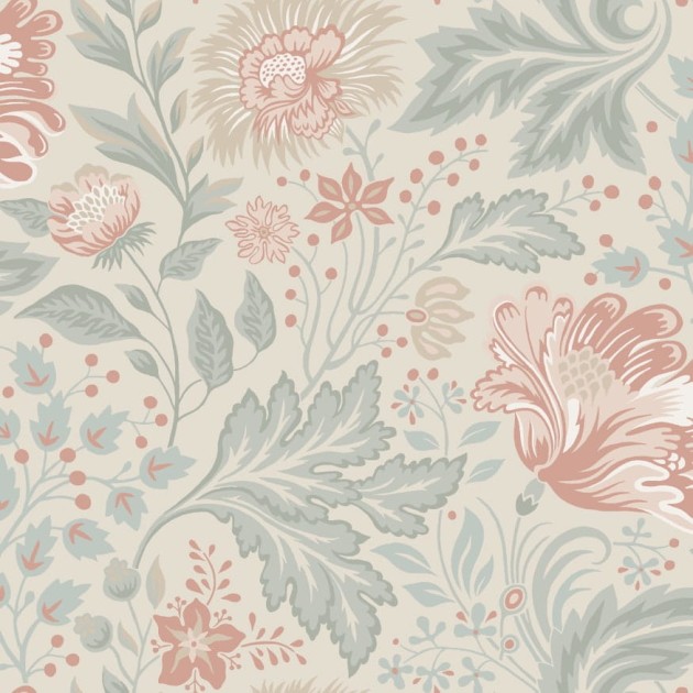 Sandberg S10179 Villa Dalaro II Ava Sandstone - tapeta w kwiaty