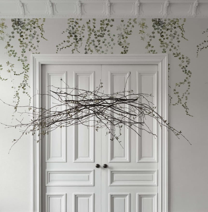 Sandberg 640-04 Huset i Solen Aralia  - mural z motywem bluszczu