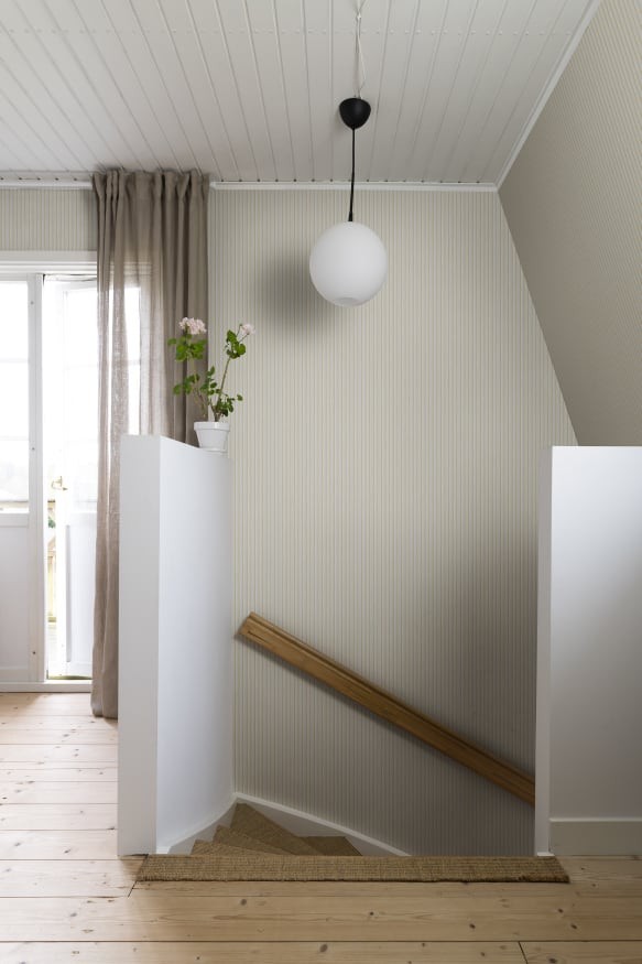 Sandberg S10141 Huset i Solen Brita Sunflower  - tapeta w falujące paski