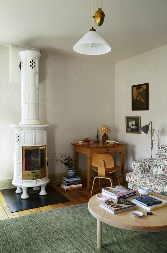 Sandberg S10157 Huset i Solen Signe Spring Green  - tapeta w przebiśniegi i krokusy